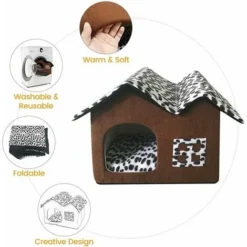 Panier Niche Pour Chien Chat: Maison Cabane Interieur Avec Coussin Chats - Lit Tissu Tipi Pour Petit Chiens & Lapin Intérieur - Doux Confortable Petite Abri Paniers Grotte Fermé Avec Coussins Repéré 9 Panier Niche Pour Chien Chat: Maison Cabane Interieur Avec Coussin Chats - Lit Tissu Tipi Pour Petit Chiens & Lapin Intérieur - Doux Confortable Petite Abri Paniers Grotte Fermé Avec Coussins Repéré -Pas Cher Toutou Mia Magasin 96326910 3