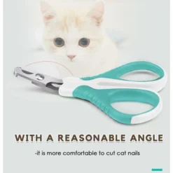 Coupe-griffes Et Coupe-ongles Pour Chat　Ciseaux à Ongles Professionnels Pour Chat Lapins Et Petits Animaux Tondeuses à Griffes De Chat Ciseaux Acier Inoxydable Courbe Ciseaux Coupe Ongles Chat -Pas Cher Toutou Mia Magasin 96337325 4