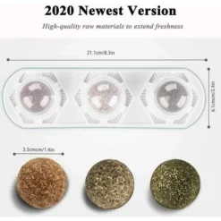 Herbe à Chat　Jouets à L'herbe à Chat, Balles D'herbe à Chat Comestibles, Herbe à Chat Sûre Et Saine, Famille De Chats Chassant Les Jouets, Nettoyant Les Dents, Protégeant L'estomac -Pas Cher Toutou Mia Magasin 96337556 2