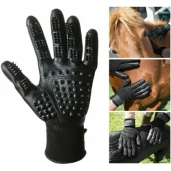Accessoires De Toilettage Pour Chat Paire De Gants De Toilettage Par-pour Chats, Chiens Et Chevaux à Fourrure Longue Ou Courte (Noir-1) 10 Accessoires De Toilettage Pour Chat Paire De Gants De Toilettage Par-pour Chats, Chiens Et Chevaux à Fourrure Longue Ou Courte (Noir-1) -Pas Cher Toutou Mia Magasin 96337938 4