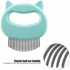 Brosse, Carde Et Peigne Pour Chat　Peigne De Massage Pour Animal Domestique - Peigne Relaxant - Peigne De Toilettage Pour Animal Domestique - Brosse De Nettoyage -Pas Cher Toutou Mia Magasin 96340812 3