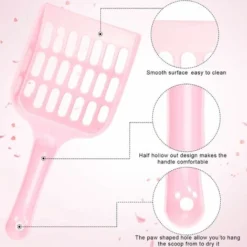 Accessoires Pour Litière Pour Chat　Pelle à Litière Pour Chat En Plastique Pelle à Litière Kitty Pelle à Litière Pour Animaux De Compagnie Tamis Pour Litière Pour Animaux De Compagnie Pour Nettoyage De -Pas Cher Toutou Mia Magasin 96341462 4