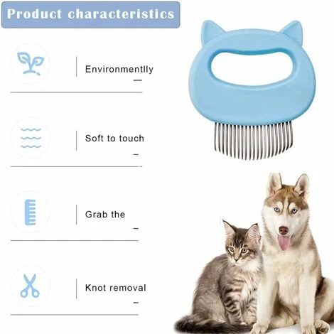 Brosse Et Peigne Pour Chien Brosse à Coque Pour Animaux De Compagnie,Brosse Pour Chien, Brosse Pour Chat,Brosse à Chien Pour Chat Et Peigne De Massage,Peigne Pour Animaux De Compagnie Et Brosse De Mas 4 Brosse Et Peigne Pour Chien Brosse à Coque Pour Animaux De Compagnie,Brosse Pour Chien, Brosse Pour Chat,Brosse à Chien Pour Chat Et Peigne De Massage,Peigne Pour Animaux De Compagnie Et Brosse De Mas – Image 2