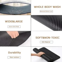 (20 X 16 Inch)Tapis De Litière Pour Chat Tapis De Piégeage De Litière, Tapis Piège Imperméable à L'épreuve De L'urine Imperméable De En Nid D'abeille Pour Bacs à Litière, Easy Clean -Pas Cher Toutou Mia Magasin 97015367 4