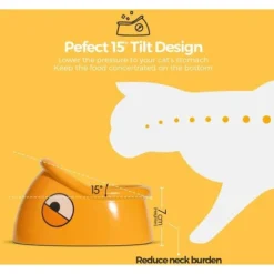 Bol D'alimentation Et D'eau En Céramique, Élevé Incliné Bol De Chat, Antidérapant Bol D'alimentation Et D'eau 11 Bol D'alimentation Et D'eau En Céramique, Élevé Incliné Bol De Chat, Antidérapant Bol D'alimentation Et D'eau -Pas Cher Toutou Mia Magasin 97445976 5