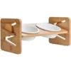 Gamelle Surélevée Pour Chats Et Petits Chiens, Réglable Avec 2 Bols En Céramique Et Pieds Antidérapants 2 Gamelle Surélevée Pour Chats Et Petits Chiens, Réglable Avec 2 Bols En Céramique Et Pieds Antidérapants -Pas Cher Toutou Mia Magasin 97502621 1