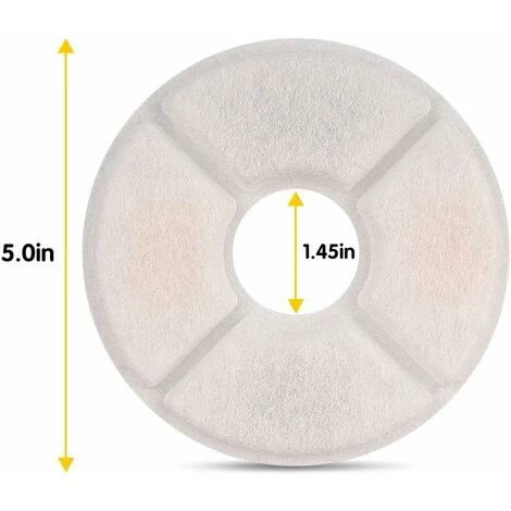 Lot De 12 Filtres De Rechange Pour Fontaine Pour Chat Filtres Pour Fontaines à Eau Pour Animaux De Compagnie Filtres à Charbon Actif 6 Lot De 12 Filtres De Rechange Pour Fontaine Pour Chat Filtres Pour Fontaines à Eau Pour Animaux De Compagnie Filtres à Charbon Actif – Image 4