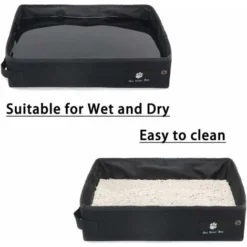 Litière Portable Pour Chats, Litière Pliable, Légère, Souple Et étanche, Idéale Pour Voyager 9 Litière Portable Pour Chats, Litière Pliable, Légère, Souple Et étanche, Idéale Pour Voyager -Pas Cher Toutou Mia Magasin 97518602 4