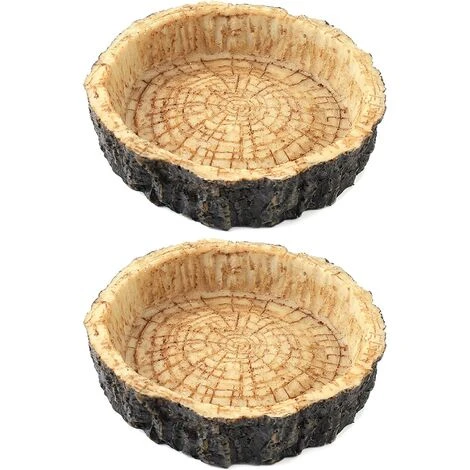 Lot De 2 Bols De Nourriture Pour Reptiles - Bols D'Eau Et De Nourriture Pour Reptiles, Bol De Nourriture De Nouveauté Pour Lézards, Jeunes Dragons Barbus, Petits Serpents Et Plus - Fabriqué À Partir D 3 Lot De 2 Bols De Nourriture Pour Reptiles - Bols D'Eau Et De Nourriture Pour Reptiles, Bol De Nourriture De Nouveauté Pour Lézards, Jeunes Dragons Barbus, Petits Serpents Et Plus - Fabriqué À Partir D