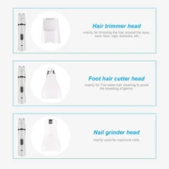 Kit Coupe-Ongles Électrique Multifonction 3 En 1 Pour Chien, Coupe-Ongles Portable Rechargeable À Faible Bruit Pour Animaux De Compagnie, Pattes Indolores, Toilettage, Lissage Pour Petits, Moyens, Gra 10 Kit Coupe-Ongles Électrique Multifonction 3 En 1 Pour Chien, Coupe-Ongles Portable Rechargeable À Faible Bruit Pour Animaux De Compagnie, Pattes Indolores, Toilettage, Lissage Pour Petits, Moyens, Gra -Pas Cher Toutou Mia Magasin 97537837 4