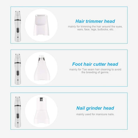 Kit Coupe-Ongles Électrique Multifonction 3 En 1 Pour Chien, Coupe-Ongles Portable Rechargeable À Faible Bruit Pour Animaux De Compagnie, Pattes Indolores, Toilettage, Lissage Pour Petits, Moyens, Gra 6 Kit Coupe-Ongles Électrique Multifonction 3 En 1 Pour Chien, Coupe-Ongles Portable Rechargeable À Faible Bruit Pour Animaux De Compagnie, Pattes Indolores, Toilettage, Lissage Pour Petits, Moyens, Gra – Image 4