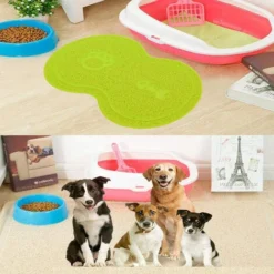 Napperon Imperméable En Silicone, Tapis D'Alimentation Pour Animaux De Compagnie, Tapis De Bol En Silicone Pour Chien Et Chat À Lèvres Surélevées 10 Napperon Imperméable En Silicone, Tapis D'Alimentation Pour Animaux De Compagnie, Tapis De Bol En Silicone Pour Chien Et Chat À Lèvres Surélevées -Pas Cher Toutou Mia Magasin 97539017 4