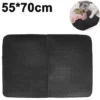 Taille Du Tapis De Bac À Litière Conception À Double Couche Tapis De Litière Pour Chat En Nid D'Abeille Imperméable Matériau Eva Antidérapant Lavable Facile À Nettoyer Sous-Couche Durable Pour Bac À L
