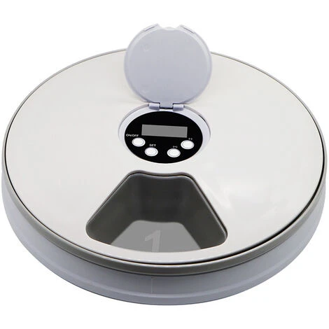Mangeoire Automatique Pour Animaux De Compagnie Pour Chats, Chiens, Lapins Et Petits Animaux, 6 Plateaux Repas, Nourriture Sèche Et Humide Avec écran LCD, Minuterie Numérique Programmable, Contrôle De 3 Mangeoire Automatique Pour Animaux De Compagnie Pour Chats, Chiens, Lapins Et Petits Animaux, 6 Plateaux Repas, Nourriture Sèche Et Humide Avec écran LCD, Minuterie Numérique Programmable, Contrôle De