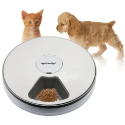 Mangeoire Automatique Pour Animaux De Compagnie Pour Chats, Chiens, Lapins Et Petits Animaux, 6 Plateaux Repas, Nourriture Sèche Et Humide Avec écran LCD, Minuterie Numérique Programmable, Contrôle De 6 Mangeoire Automatique Pour Animaux De Compagnie Pour Chats, Chiens, Lapins Et Petits Animaux, 6 Plateaux Repas, Nourriture Sèche Et Humide Avec écran LCD, Minuterie Numérique Programmable, Contrôle De -Pas Cher Toutou Mia Magasin 97544265 2