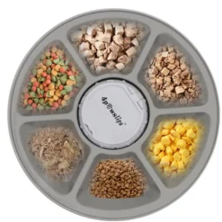 Mangeoire Automatique Pour Animaux De Compagnie Pour Chats, Chiens, Lapins Et Petits Animaux, 6 Plateaux Repas, Nourriture Sèche Et Humide Avec écran LCD, Minuterie Numérique Programmable, Contrôle De 7 Mangeoire Automatique Pour Animaux De Compagnie Pour Chats, Chiens, Lapins Et Petits Animaux, 6 Plateaux Repas, Nourriture Sèche Et Humide Avec écran LCD, Minuterie Numérique Programmable, Contrôle De -Pas Cher Toutou Mia Magasin 97544265 3