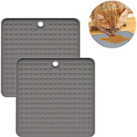 Tapis À Lécher Pour Chien, Lot De 2 Coussins À Lécher, Mangeoires Lentes Pour Animaux De Compagnie, Tapis Apaisant Pour Soulager L'Anxiété, Tapis De Friandises Pour Chiot En Silicone De Qualité Alimen 4 Tapis À Lécher Pour Chien, Lot De 2 Coussins À Lécher, Mangeoires Lentes Pour Animaux De Compagnie, Tapis Apaisant Pour Soulager L'Anxiété, Tapis De Friandises Pour Chiot En Silicone De Qualité Alimen – Image 2