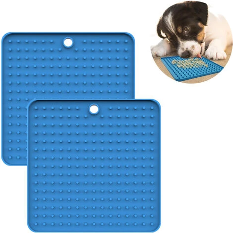 Tapis À Lécher Pour Chien, Lot De 2 Coussins À Lécher, Mangeoires Lentes Pour Animaux De Compagnie, Tapis Apaisant Pour Soulager L'Anxiété, Tapis De Friandises Pour Chiot En Silicone De Qualité Alimen 4 Tapis À Lécher Pour Chien, Lot De 2 Coussins À Lécher, Mangeoires Lentes Pour Animaux De Compagnie, Tapis Apaisant Pour Soulager L'Anxiété, Tapis De Friandises Pour Chiot En Silicone De Qualité Alimen – Image 2