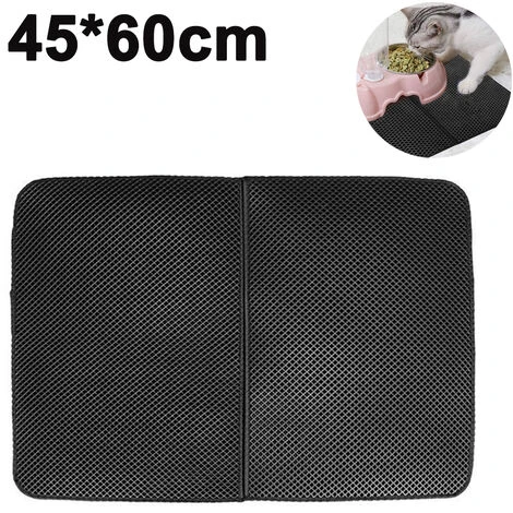 Taille Du Tapis De Bac À Litière Conception À Double Couche Tapis De Litière Pour Chat En Nid D'Abeille Imperméable Matériau Eva Antidérapant Lavable Facile À Nettoyer Sous-Couche Durable Pour Bac À L 3 Taille Du Tapis De Bac À Litière Conception À Double Couche Tapis De Litière Pour Chat En Nid D'Abeille Imperméable Matériau Eva Antidérapant Lavable Facile À Nettoyer Sous-Couche Durable Pour Bac À L