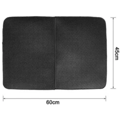 Taille Du Tapis De Bac À Litière Conception À Double Couche Tapis De Litière Pour Chat En Nid D'Abeille Imperméable Matériau Eva Antidérapant Lavable Facile À Nettoyer Sous-Couche Durable Pour Bac À L 11 Taille Du Tapis De Bac À Litière Conception À Double Couche Tapis De Litière Pour Chat En Nid D'Abeille Imperméable Matériau Eva Antidérapant Lavable Facile À Nettoyer Sous-Couche Durable Pour Bac À L -Pas Cher Toutou Mia Magasin 97550669 5