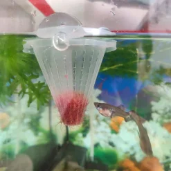 4 Pièces Aquarium Vivant Rouge Ver Cône Mangeoire En Plastique Congelé Saumure Crevettes Poisson Alimentation Tasse Pour Aquarium Avec Ventouses -Pas Cher Toutou Mia Magasin 97551546 3