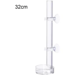 Tube Et Plaque D'Alimentation De Crevettes De Poisson Acrylique Tube D'Alimentation De Crevettes Clair Aquarium Réservoir De Poisson Chargeur Pour Cristal Crevettes Poissons Tropicaux