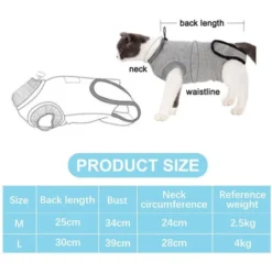 Combinaison De Récupération Chirurgicale Pour Chat, Chaton Respirant Après La Chirurgie, Porte Une Chemise Pour Animaux De Compagnie Pour Les Plaies Abdominales, Les Maladies De La Peau, Les Bandages 11 Combinaison De Récupération Chirurgicale Pour Chat, Chaton Respirant Après La Chirurgie, Porte Une Chemise Pour Animaux De Compagnie Pour Les Plaies Abdominales, Les Maladies De La Peau, Les Bandages -Pas Cher Toutou Mia Magasin 97554822 5