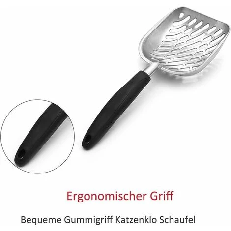 Pelle à Litière Pour Chat, Pelle à Litière Hepooya Pour Chien Et Chat, Prise En Caoutchouc Confortable Pour Bac à Litière Pour Chat 6 Pelle à Litière Pour Chat, Pelle à Litière Hepooya Pour Chien Et Chat, Prise En Caoutchouc Confortable Pour Bac à Litière Pour Chat – Image 4