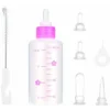 Kit De Biberon Pour Animal Domestique, Biberon Pour Chaton Peut Presser Le Liquide, Kit De Biberon Pour Chiot Et Mini Tétines De Rechange Pour Chaton, Chiot, Petit Animal De Compagnie. -Pas Cher Toutou Mia Magasin 97560458 1