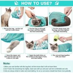 Sac De Filet De Douche Pour Chat Sac De Bain Sac De Retenue Multifonctionnel Empêcher Les Morsures De Se Gratter Pour Le Bain 10 Sac De Filet De Douche Pour Chat Sac De Bain Sac De Retenue Multifonctionnel Empêcher Les Morsures De Se Gratter Pour Le Bain -Pas Cher Toutou Mia Magasin 97569624 3