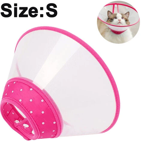 Cne De Chat Collier De Cne De Chien Collier De Récupération Post-chirurgie à Pois Doux Pour Chat Chaton Chiot Petit Chien Animal De Compagnie, S, Rose Rouge 4 Cne De Chat Collier De Cne De Chien Collier De Récupération Post-chirurgie à Pois Doux Pour Chat Chaton Chiot Petit Chien Animal De Compagnie, S, Rose Rouge – Image 2