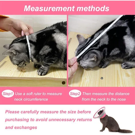 Cne De Chat Collier De Cne De Chien Collier De Récupération Post-chirurgie à Pois Doux Pour Chat Chaton Chiot Petit Chien Animal De Compagnie, M, Rose Rouge 6 Cne De Chat Collier De Cne De Chien Collier De Récupération Post-chirurgie à Pois Doux Pour Chat Chaton Chiot Petit Chien Animal De Compagnie, M, Rose Rouge – Image 4