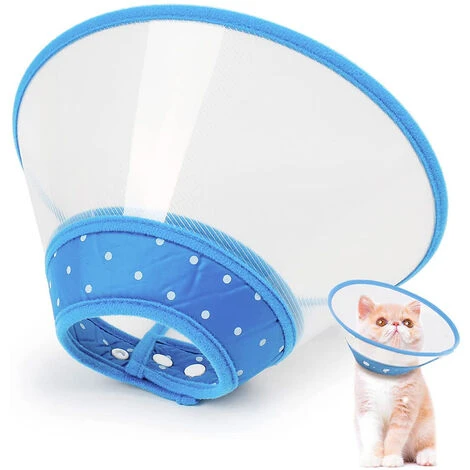 Cne De Chat Collier De Cne De Chien Collier De Récupération Post-chirurgie à Pois Doux Pour Chat Chaton Chiot Petit Chien Animal De Compagnie,M,Blue 3 Cne De Chat Collier De Cne De Chien Collier De Récupération Post-chirurgie à Pois Doux Pour Chat Chaton Chiot Petit Chien Animal De Compagnie,M,Blue