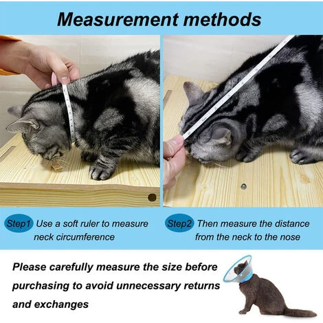 Cne De Chat Collier De Cne De Chien Collier De Récupération Post-chirurgie à Pois Doux Pour Chat Chaton Chiot Petit Chien Animal De Compagnie,M,Blue 6 Cne De Chat Collier De Cne De Chien Collier De Récupération Post-chirurgie à Pois Doux Pour Chat Chaton Chiot Petit Chien Animal De Compagnie,M,Blue – Image 4