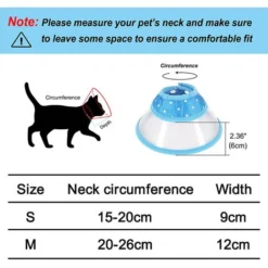 Cne De Chat Collier De Cne De Chien Collier De Récupération Post-chirurgie à Pois Doux Pour Chat Chaton Chiot Petit Chien Animal De Compagnie,M,Blue 11 Cne De Chat Collier De Cne De Chien Collier De Récupération Post-chirurgie à Pois Doux Pour Chat Chaton Chiot Petit Chien Animal De Compagnie,M,Blue -Pas Cher Toutou Mia Magasin 97735041 5