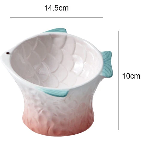 Bol Pour Chat Ustensiles En Céramique Protéger Les Vertèbres Cervicales Manger Pot Nourriture Pour Chat Bol Pour Chat Poisson Coloré 4 Bol Pour Chat Ustensiles En Céramique Protéger Les Vertèbres Cervicales Manger Pot Nourriture Pour Chat Bol Pour Chat Poisson Coloré – Image 2