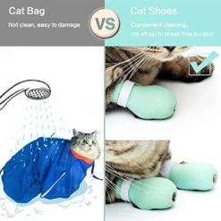 Bottes Anti-rayures Chaussures De Chat En Silicone Bottes Gants à Gratter Protecteur De Patte De Chat Toilettage Pour Animaux De Compagnie Chaussons à Gratter Pour Le Bain à La Maison Rasage -Pas Cher Toutou Mia Magasin 97748261 5
