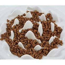 Bol De Nourriture Anti-émeute Pour Chat Et Chien, Bol De Nourriture Lente Pour Chien, Bol De Nourriture Lente Interactif En Mélamine, Bol De Labyrinthe Pour Chien Et Chat, Antidérapant -Pas Cher Toutou Mia Magasin 97748272 3