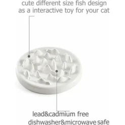 Bol De Nourriture Anti-émeute Pour Chat Et Chien, Bol De Nourriture Lente Pour Chien, Bol De Nourriture Lente Interactif En Mélamine, Bol De Labyrinthe Pour Chien Et Chat, Antidérapant -Pas Cher Toutou Mia Magasin 97748272 5