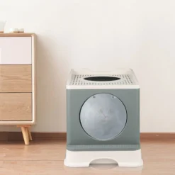 Maison De Toilette Pour Chat Bac à Litière Fermé Pour Chat, Compartiment Inférieur Amovible, Bac Litière Pour Chat Avec Toit Ouvrant, Porte Battante Et Pelle, Pour Grands Chats 48 X 39 X 34 Cm 8 Maison De Toilette Pour Chat Bac à Litière Fermé Pour Chat, Compartiment Inférieur Amovible, Bac Litière Pour Chat Avec Toit Ouvrant, Porte Battante Et Pelle, Pour Grands Chats 48 X 39 X 34 Cm -Pas Cher Toutou Mia Magasin 98035225 2