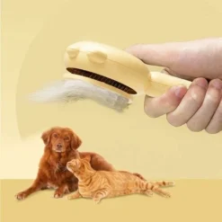 Lunesouri BROSSE À PEIGNER POUR ANIMAUX DOMESTIQUES (JAUNE) -Pas Cher Toutou Mia Magasin 98405256 3