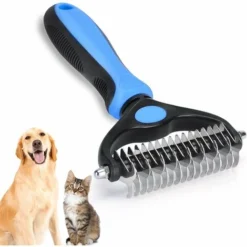 Brosse Chien Brosse Chat, Brosse Chien Poil Long Et Peigne Déméloir Chien Professionnel, Râteau De Toilettage Pour Chien Et Chat Pour Enlever Le Sous-poil Des Animaux De Compagni