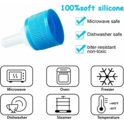 Kit De Biberon Pour Animal Domestique, Kit De Tube D'aiguille De Bouteille D'allaitement Liquide Pour Chat Et Mini Tétines De Rechange Pour Chaton, Chiot, Petit Outil D'alimentation Pour Animal De Com -Pas Cher Toutou Mia Magasin 98636191 2